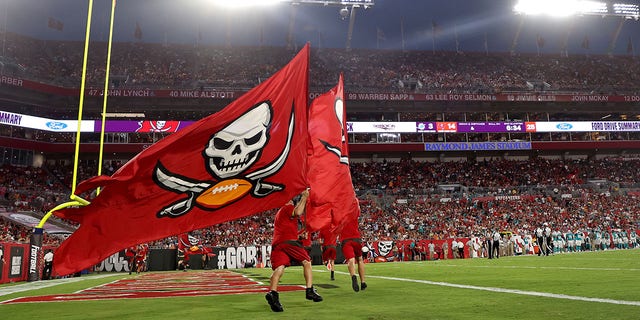 Raymond James Stadium on Aug. 13, 2022, in Tampa, Florida, as the Buccaneers hosted the Miami Dolphins.