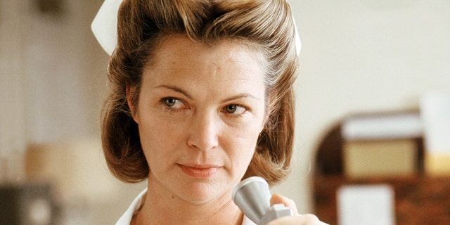 American actress Louise Fletcher as Nurse Ratched in 'One Flew Over The Cuckoo's Nest', directed by Milos Forman, 1975. 