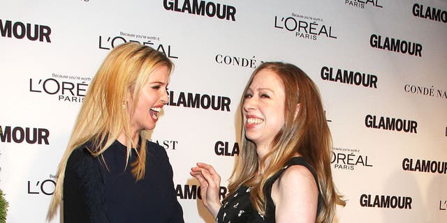 Ivanka Trump and Chelsea Clinton attend the 2014 Glamour Women Of The Year Awards at Carnegie Hall on November 10, 2014 in New York City.