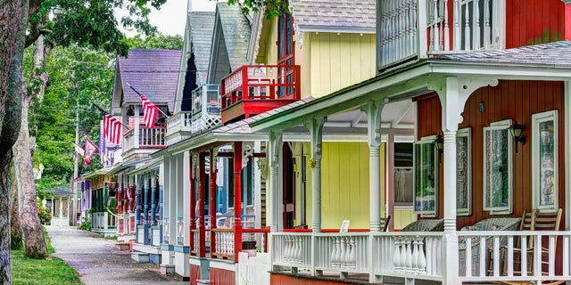 Victorian gingerbread cottages in Oak Bluffs, on Martha's Vineyard. Fr. Chip Seadale said that the community aimed to 