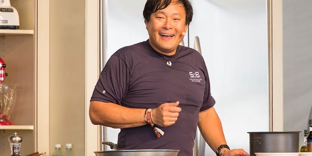 Television personality and chef Ming Tsai credits Joyce Chen with popularizing Chinese food in America and paving the way for other Chinese American chefs to succeed. Here, he hosts "Simply Ming in your Kitchen" during the third annual Austin Food and Wine Festival at Butler Park April 27, 2014, in Austin, Texas. 