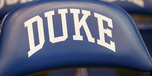 A general view of the bench seats and logo of the Duke Blue Devils during a game against the Buffalo Bulls on December 5, 2015 at Cameron Indoor Stadium in Durham, North Carolina.