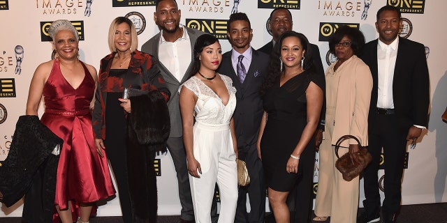 PASADENA, CA - FEBRUARY 04:  The cast of "Welcome to Sweetie Pie's" attends the 47th NAACP Image Awards Non-Televised Awards Ceremony on February 4, 2016 in Pasadena, California. 