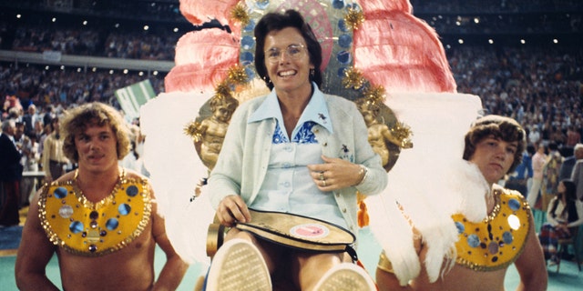 On September 20, 1973, tennis star Billie Jean King was taken to the court by four men for a