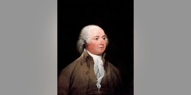 Portrait of President John Adams by John Trumbull.