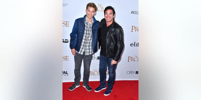 Dean Cain shared custody of son Christopher with his ex-girlfriend, Samantha Torres, from 2003 until he was awarded sole custody in 2011. Dean and Christopher are pictured in 2017.