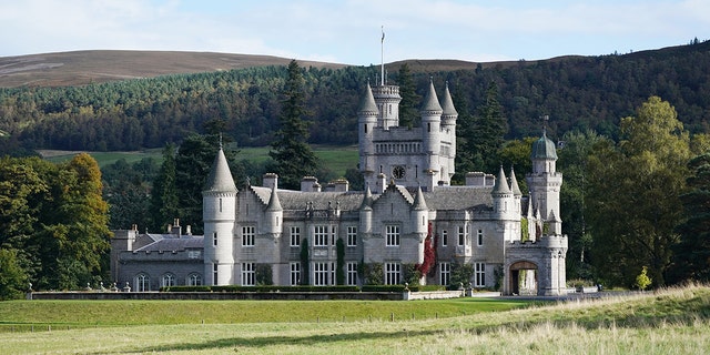 A general view of Balmoral Castle, where the queen has been residing over the summer.