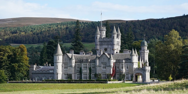 A general view of Balmoral Castle, where the queen has been residing over the summer.