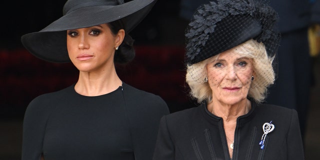 Eine Quelle sagte der Autorin Angela Levin, dass Meghan Markle gegangen sei. "wirkte gelangweilt" mit dem Rat von Queen Consort Camilla, nachdem sie der königlichen Familie beigetreten war. Die Frauen kamen diesen Monat wieder zusammen, um den Verlust von Queen Elizabeth II zu betrauern.