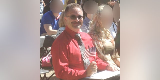 Guido Miller during his U.S. citizenship ceremony in 2013 in Iowa. He came to this country from Germany — and took all the necessary steps to gain legal citizenship status. "It was great to go through the process, understand the meaning of what I was doing and then finally take the oath of citizenship," he told Fox News Digital.