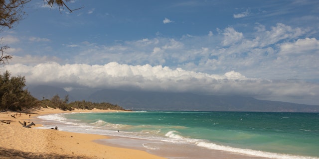 PAIA, HI - OCTOBER 13: Baldwin Beach is empty in Paia, Hawaii on Tuesday, Oct. 13, 2020.