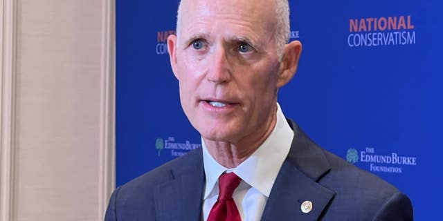 Sen.  Rick Scott spoke with Fox News Digital at the National Conservatism Conference in Aventura, Florida, on Sept.  11, 2022.