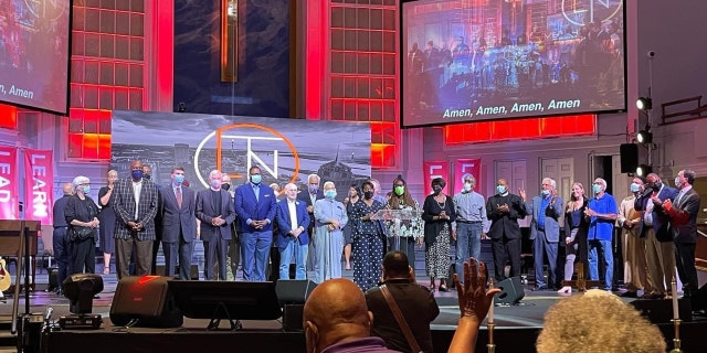 Members of the Memphis faith community and city residents gathered on Sept. 12, 2022, to recommit to efforts to keep Memphis safe from violence.