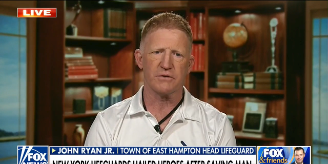 Town of East Hampton lifeguard James Ryan Jr. told "Fox and Friends Weekend" that his team focused on administering lifesaving CPR to David Plotkin in hopes of getting Plotkin's pulse to start again.