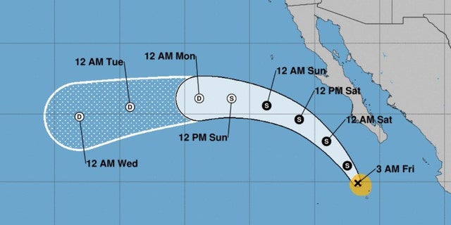 Tropical Storm Javier in the Eastern North Pacific