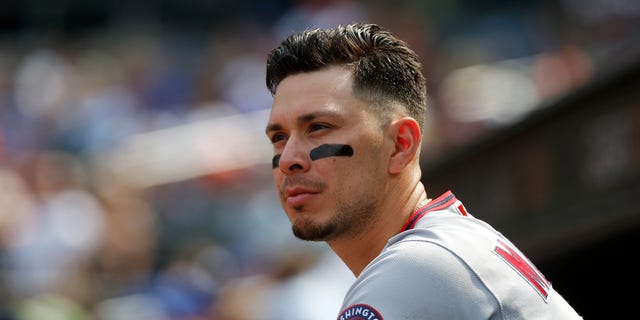Joey Meneses des Nationals de Washington regarde les Mets de New York au Citi Field de New York le 4 septembre 2022.