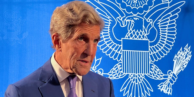 U.S. climate envoy John Kerry speaks during an interview with a Reuters journalist in Dakar, Senegal September 15, 2022.