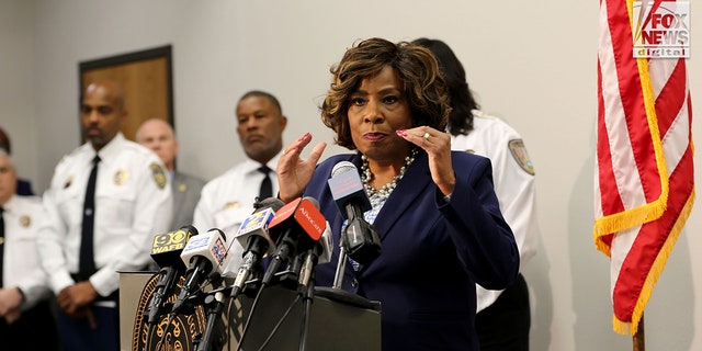 Baton Rouge, mayor Sharon Weston Broome addresses the media at a press conference in relation the city's rising homicide rate, Thursday, September 22, 2022. 