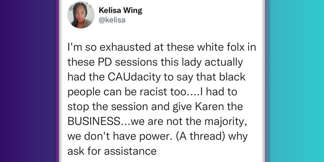 Kelisa Wing, a diversity chief at the Department of Defense, posts disparaging posts about White people on Twitter.