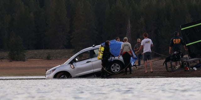 Kiely Rodni's car being pulled from Prosser Reservoir after Adventures with Purpose located her and her vehicle.