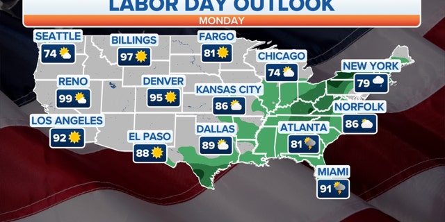 The Labor Day weather outlook