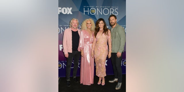 "Monarch" also featured the band Little Big Town, who appeared at the Academy of Country Music Honors in August. (L-R: Phillip Sweet, Kimberly Schlapman, Karen Fairchild and Jimi Westbrook.)