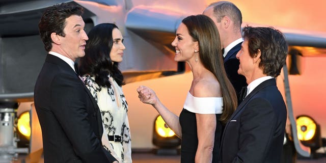 Miles Teller noted Kate Middleton was very "cordial" and "regal" during the encounter.