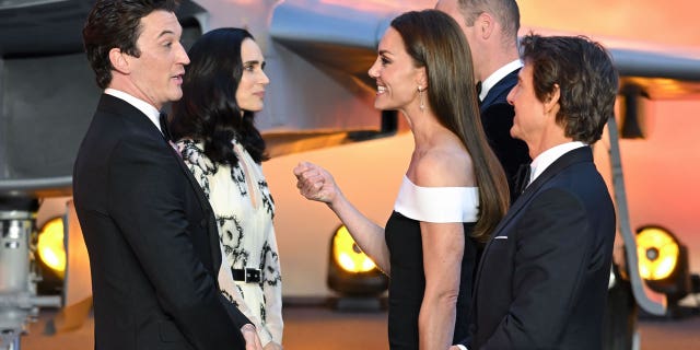 Miles Teller noted Kate Middleton was very "cordial" and "regal" during the encounter.