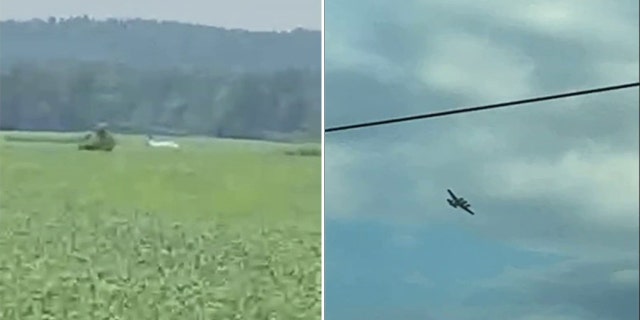 A pilot in Tupelo, Mississippi, who threatened to crash the airplane landed in a field and is in custody, Saturday, Sept. 3, 2022, police said.