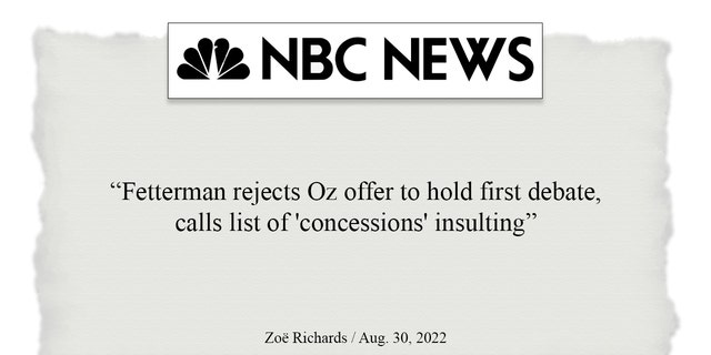 NBC News headline from Aug. 30, 2022.