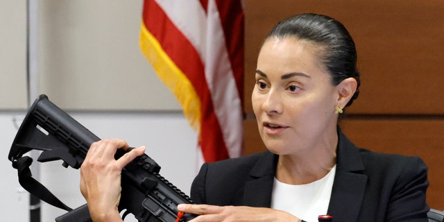 Broward Sheriff's Office Sgt. Gloria Crespo testifies about the weapon used at Marjory Stoneman Douglas High School during the 2018 shootings.