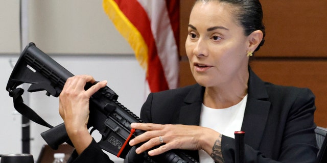 Broward Sheriff's Office Sgt. Gloria Crespo testifies about the weapon used at Marjory Stoneman Douglas High School during the 2018 shootings.