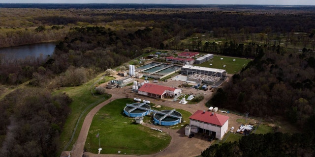 The O.B. Curtis Water Treatment Plant in Jackson, Mississippi on March 24, 2022.