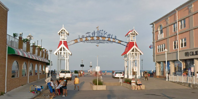 El área en Ocean City, Maryland, donde ocurrió el tiroteo el lunes por la mañana temprano.