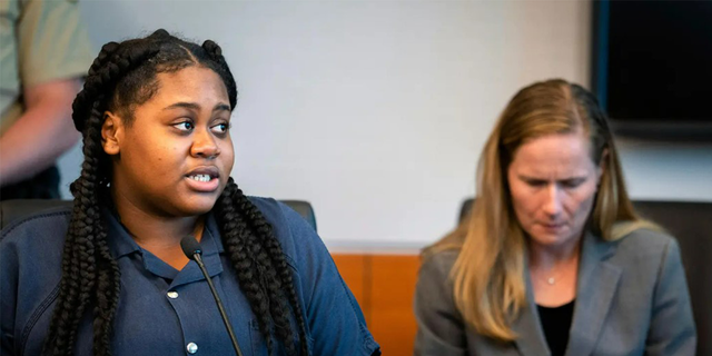 Prosecutors took issue with Lewis labeling herself as a survivor, claiming she failed to take responsibility for Brooks' death and left his children without a father. (Zach Boyden-Holmes/The Des Moines Register via AP)