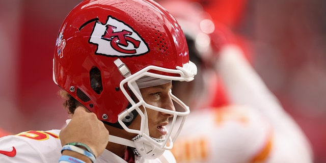 Quarterback Patrick Mahomes of the Kansas City Chiefs during an NFL game at State Farm Stadium Sept. 11, 2022, in Glendale, Ariz. 