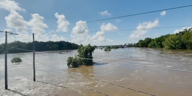 On Monday, August 29th, the Pearl River flooded