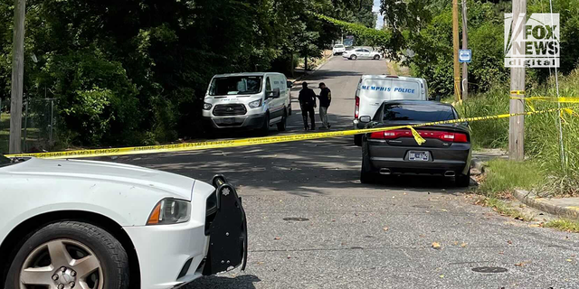 Police at the crime scene in the case of Eliza Fletcher