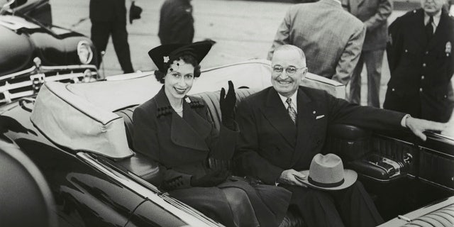 Princess Elizabeth meets with President Harry Truman.