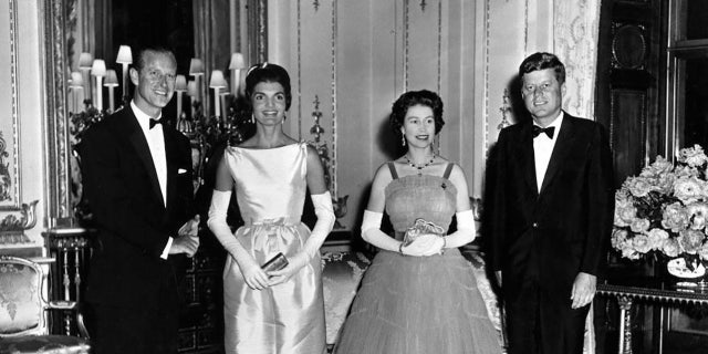 Queen Elizabeth Meets with President John F. Kennedy at Buckingham Palace (John F. Kennedy Presidential Library and Museum/National Archives and Records Administration)