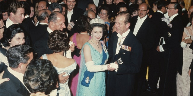 Queen Elizabeth II and Prince Philip, dancing at a state ball at the palace in Valletta during a Commonwealth Visit to Malta, 16th November 1967.