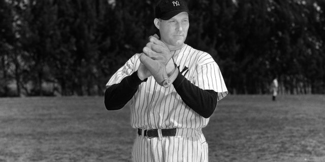 Pitcher Charles "Red" Ruffing, of the New York Yankees, poses for a portrait during Spring Training in March 1939 in St. Petersburg, Florida.
