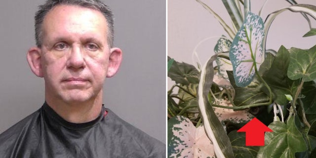 Robert Orr and the hidden camera he allegedly installed in the flower pot of a master bedroom to allegedly spy on undressed guests. Orr is the condo association president of his Florida beachfront community.
