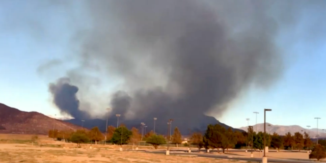 The Fairview fire exploded to over 500 acres in about one hour on Monday afternoon. 