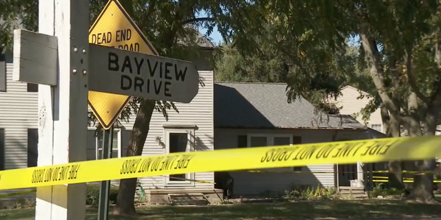 Police responded to the home around noon on Friday after a neighbor saw the mother of the two children fleeing with her daughter. 