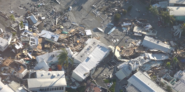 Fox News captured an aerial view of the destruction Hurricane Ian left in Fort Myers, Florida, on Sept. 29.