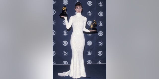 Shania Twain pictured at the Grammys in 1999.