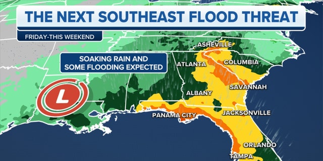 The next Southeast flooding threat