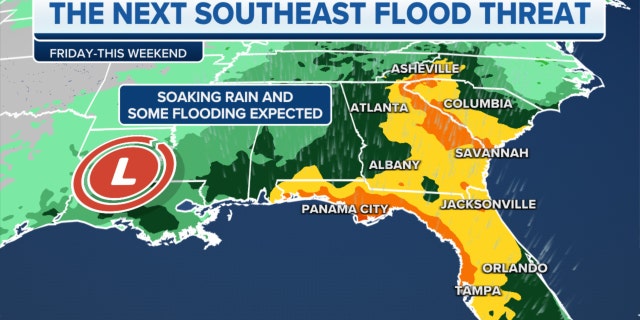 The next Southeast flooding threat
