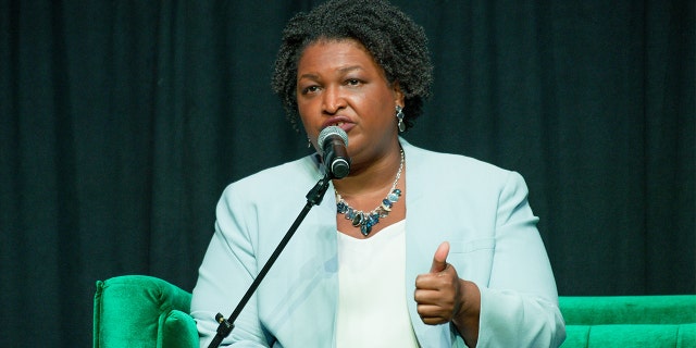 Stacey Abrams speaks onstage during the Beautiful Noise Live Equality on the Ballot panel at Buckhead Theatre on Sept. 19, 2022, in Atlanta.